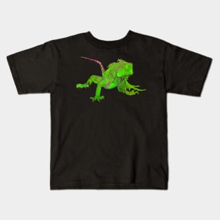 Color drawing of iguana Kids T-Shirt